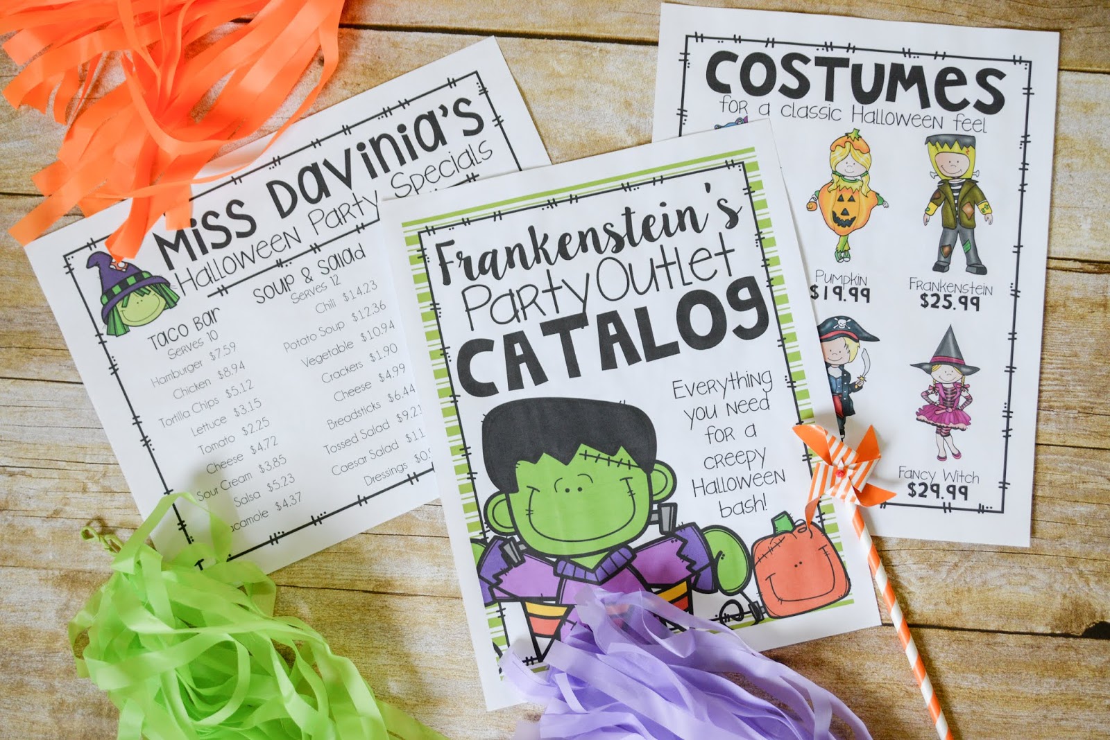 The week of Halloween can bring the craziness to your classroom, whether your ready or not! These 4 ideas will assist in you in having a fun week/party while still encouraging your students to do some educational activities. Most are low prep while maximizing interaction! Don't forget to grab the freebie or download the printable games from Tpt! Hopefully with a little luck and these ideas, you'll survive the week! {Halloween, upper elementary, freebie, printable}
