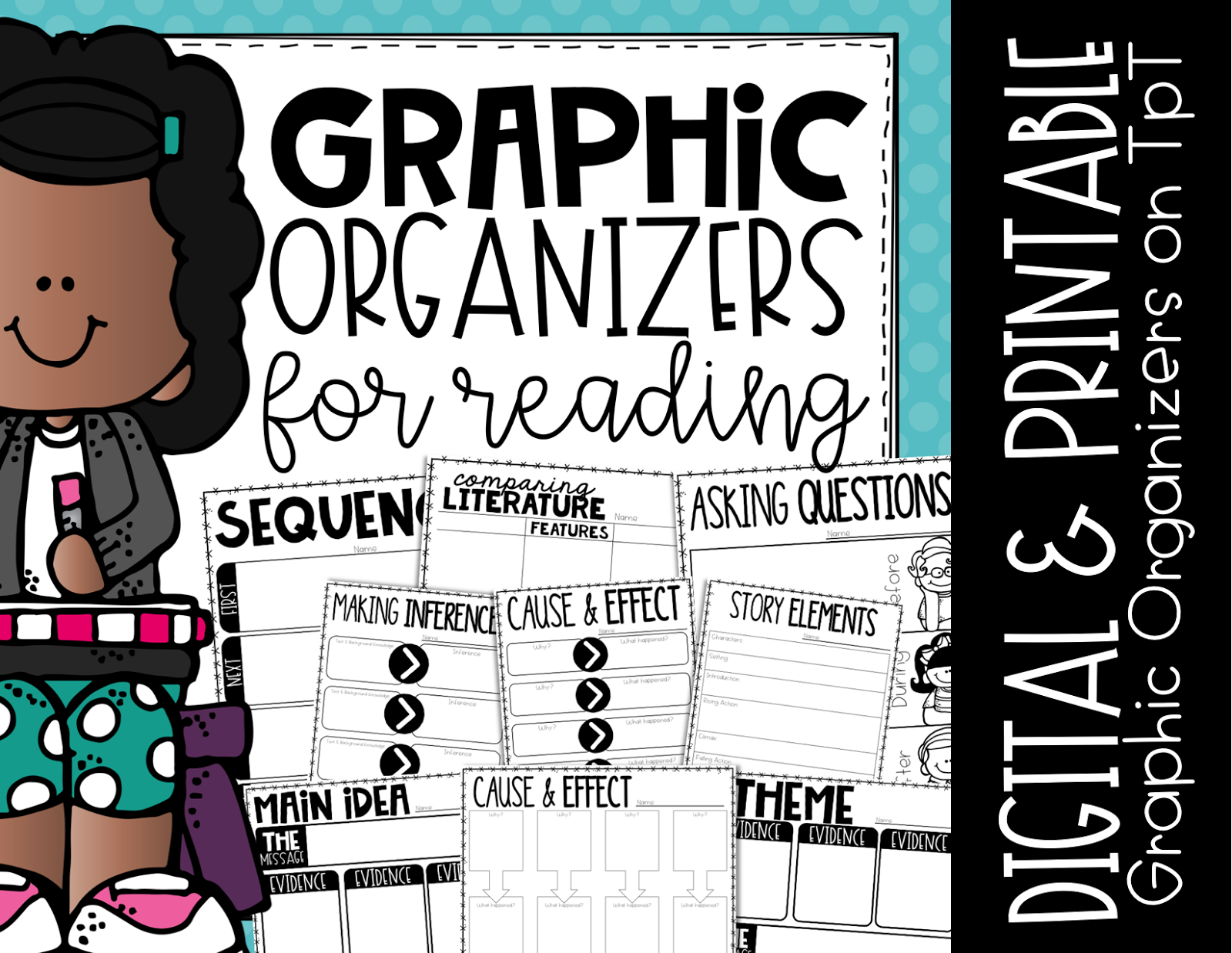 Using Mentor texts is fun way to teach or review reading comprehension to upper elementary students. These digital and printable graphic organizers are a fun way to engage , whether you utilize mentor texts in centers, small groups or the whole class. November is a great time to have fun with books about parades, and being thankful, while also incorporating other stories will deeper subjects requiring the kids to focus on the story more. {3rd, 4th, 5th, reading comprehension, fall}