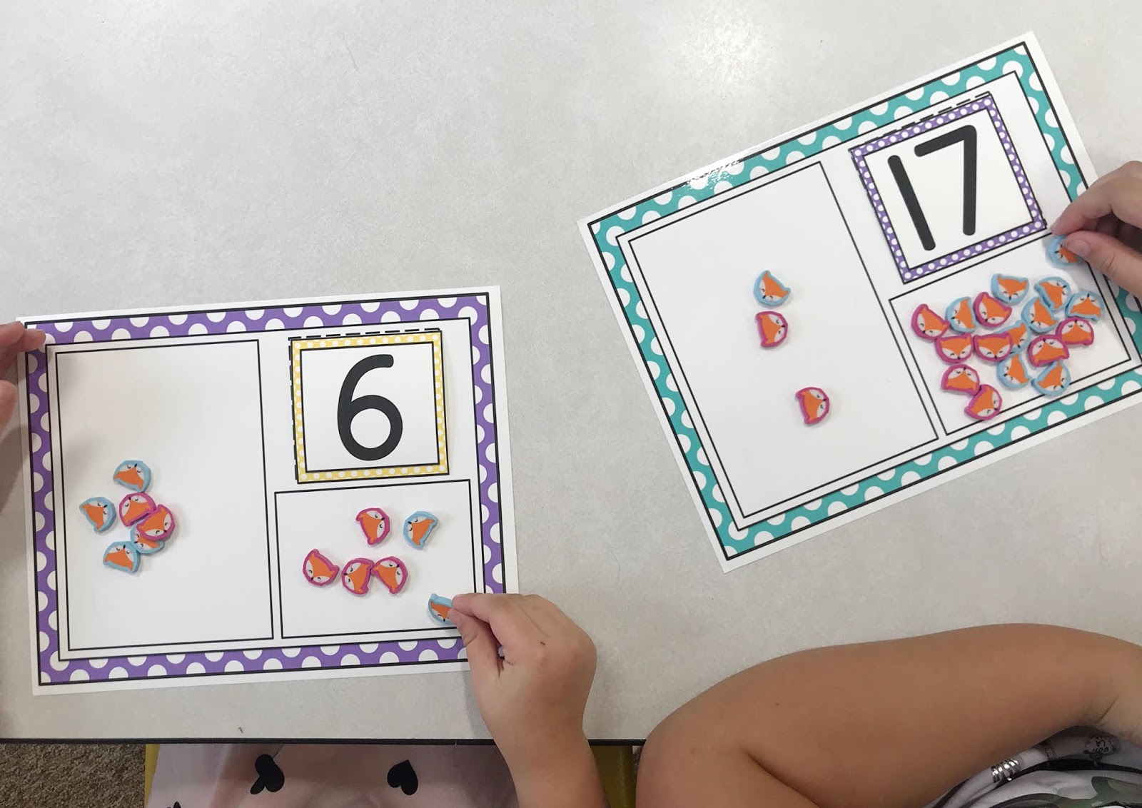 Need some fun ideas to help with number recognition and counting for your elementary students? Be sure to check out this blog post and print the freebie! Practicing numbers and counting is made simple, with these games. They are perfect for small groups, centers, or fast finishers. One game allows for instant differentiation for students who need extra attention. Students will enjoy a change of pace to play a "game", while utilizing their number recognition skills {elementary, counting, freebie}