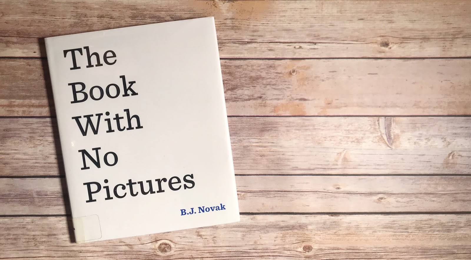 Picture Book with text "The Book with No Pictures" 